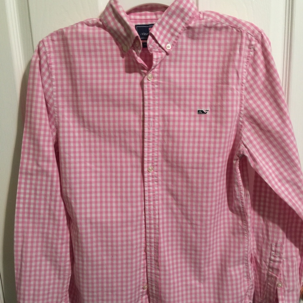 Slim Fit Whale Cotton Button Down shirt